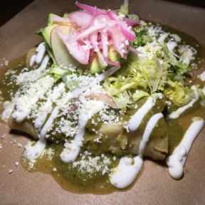 Gluten-free enchiladas from Blue Plate Taco